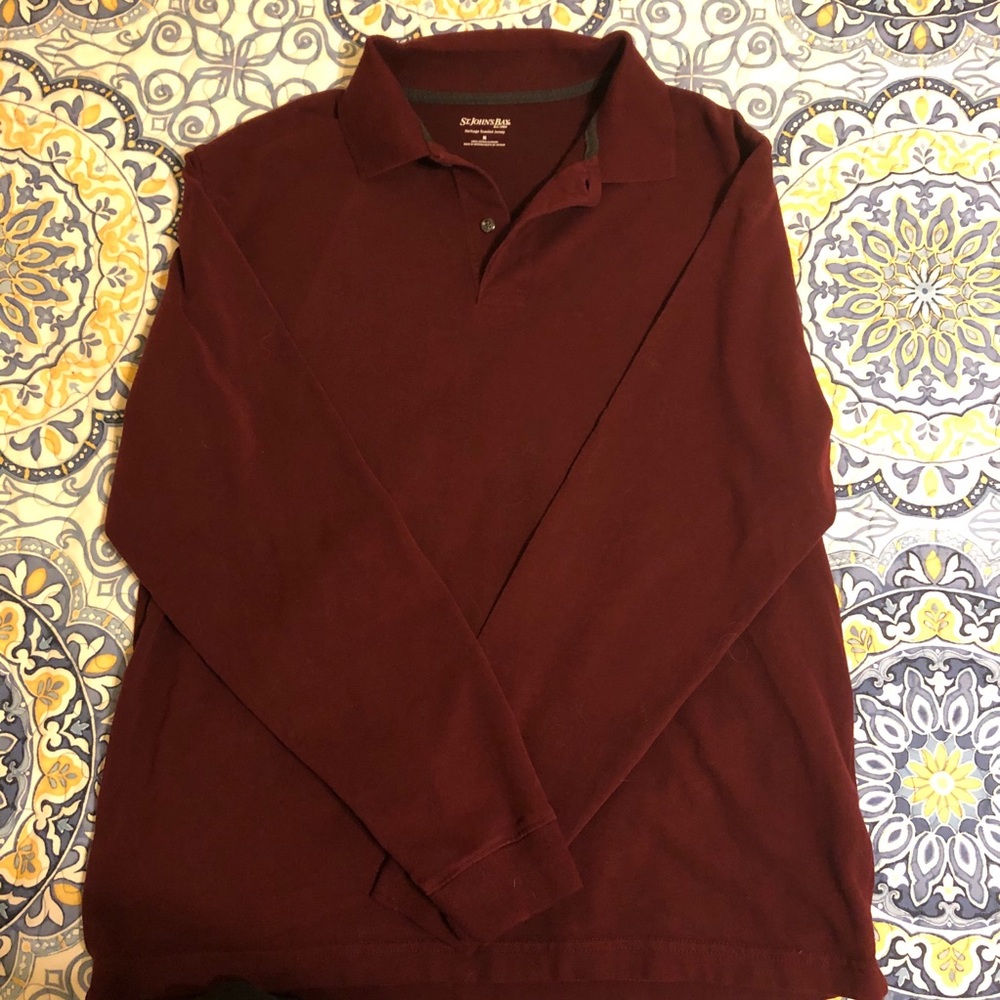 Long sleeve polo shirt